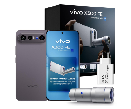 Smartfon vivo X300 FE 5G 12/512GB 120Hz Czarny BOX Zestaw fotograficzny
